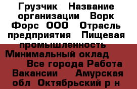 Грузчик › Название организации ­ Ворк Форс, ООО › Отрасль предприятия ­ Пищевая промышленность › Минимальный оклад ­ 25 000 - Все города Работа » Вакансии   . Амурская обл.,Октябрьский р-н